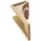 Ekena Millwork 6"W x 6"D x 12"H Wide Viola Rough Cedar Woodgrain TimberThane Corbel, Primed Tan CORUR06X06X12VIORCPR - alternate 5